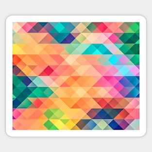 Colorful Polygons Pattern Sticker